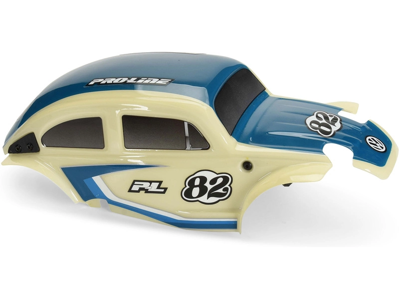 Karoséria Pro-Line Class 1 VW beetle blue, chrómové disky Diablo 12 mm s pneumatikami Flat Iron: Arrma Typhon Grom