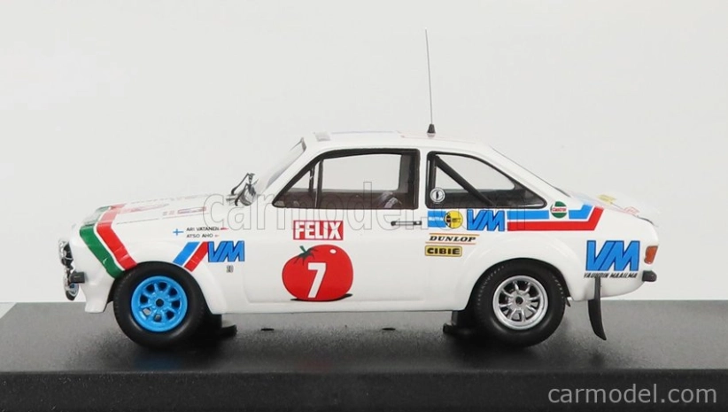 Trofeu Ford england Escort Mkii (night Version) N 7 Rally 1000 Lakes 1978 A.vatanen - A.aho 1:43 Bílá