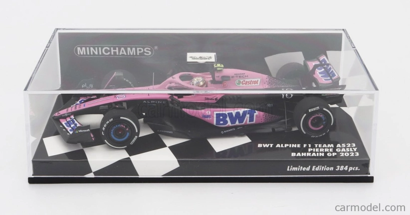 Minichamps Renault F1 A523 Team Bwt Alpine N 10 Sezóna 2023 Pierre Gasly 1:43 Modrá Ružová