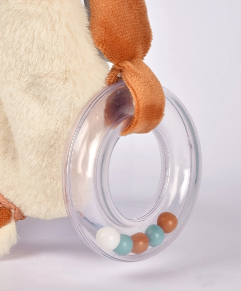 Doudou Dárková sada Plyšová liška Timo s chrastítkem 18 cm