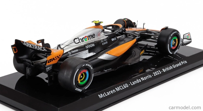 Edicola Mclaren F1  Mcl60 Team Mclaren N 4 2nd British Gp 2023 Lando Norris - Blister Box 1:24 Oranžová Černá