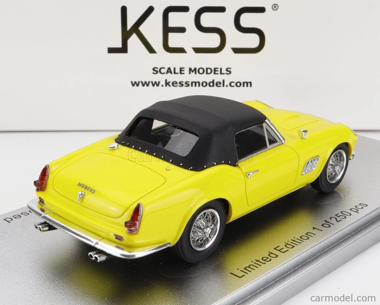 Kess-model Modena 250gt California Spider uzavretý 1961 1:43 žltá čierna
