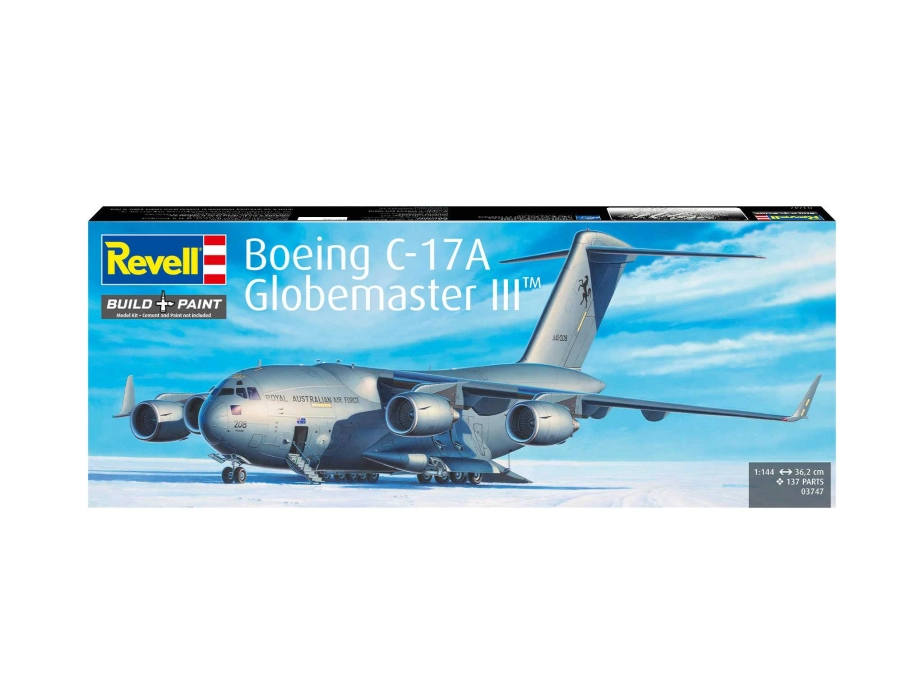 Plastic ModelKit letadlo 03747 - Boeing C-17A Globemaster III (1:144)