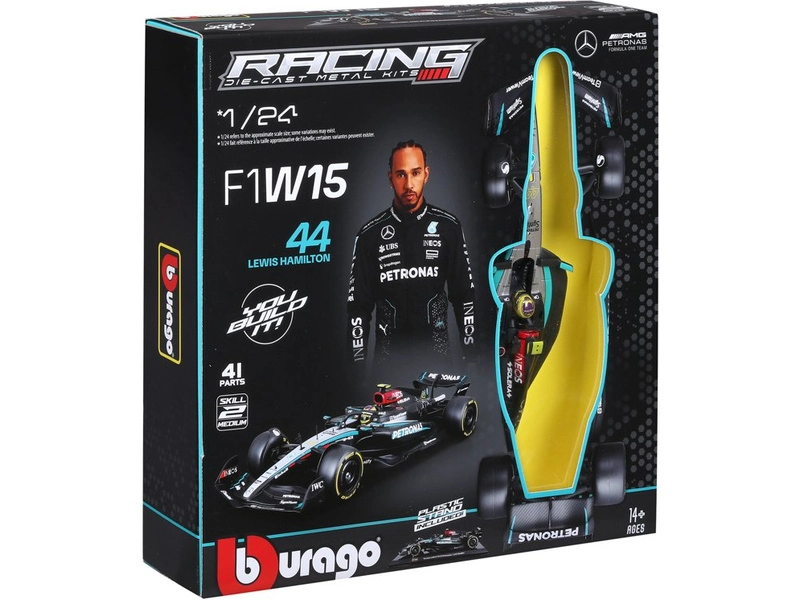 Bburago Mercedes-AMG Petronas W15 (2024) 1:24 Kit #44 Hamilton