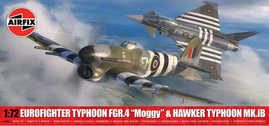 Classic Kit letadla A40001 - Eurofighter Typhoon FGR.4 (FMOG) + Hawker Typhoon Mk.Ib (Twin Pack) (1:72)