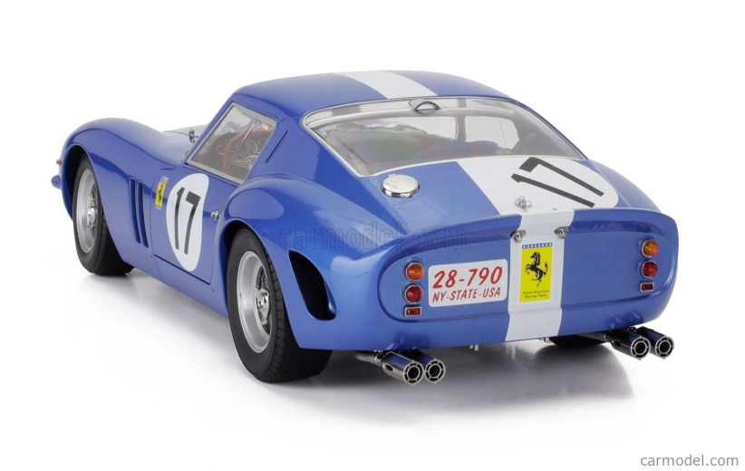 Ferrari 250 Gto 3.0l V12 Team N.a.r.t. North American Racing N 17 24h Le Mans 1962 Bob Grossman - Glenn Roberts "fireball" 1:12 Blue White