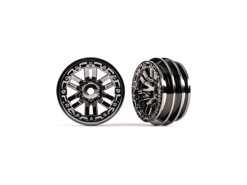 Traxxas disk 1.0" twin-spoke čierny chróm (2)