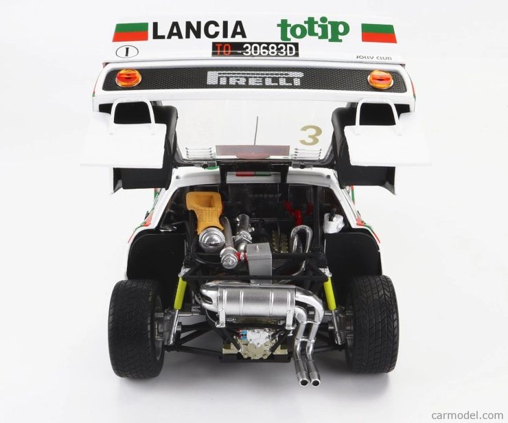 Kyosho Lancia 037 Totip N 3 Rally Isola D'elba 1985 D.Cerrato - G.Cerri 1:18, bílá