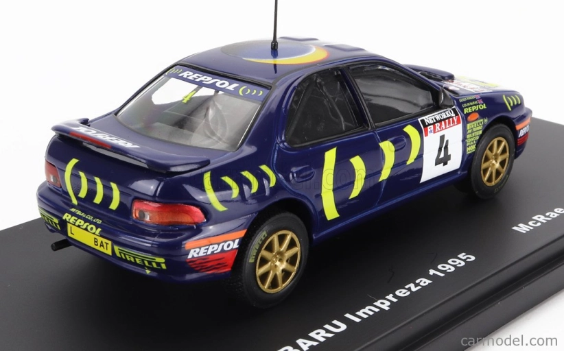 Edicola Subaru Impreza 555 N 4 Winner Rally Rac Lombard 1995 C.mcrae - D.ringer 1:43 Modrá