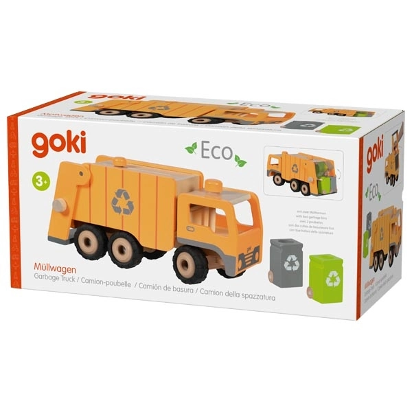 Goki Dřevěné popelářské auto Eko