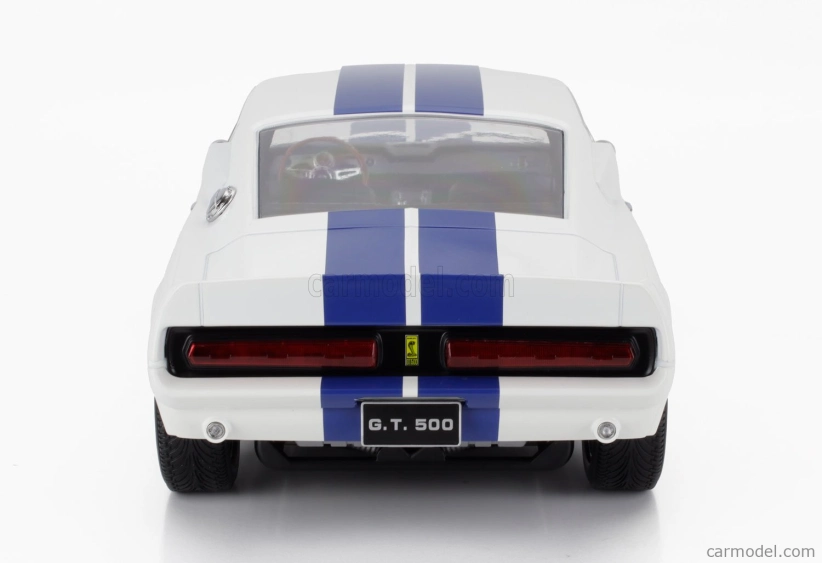 Kk-scale Ford usa Mustang Shelby Gt500 Eleanor Coupe 1967 1:12 White Blue