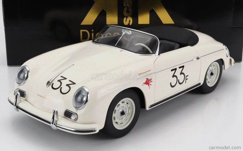 Porsche 356a Speedster N 33 1955 v mierke 1:12 biela