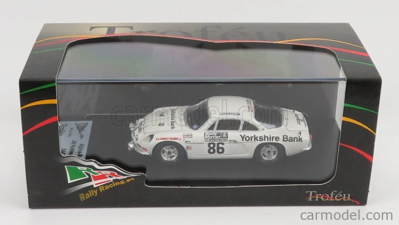 Trofeu Renault Alpine A110 N 86 Rally Rac Lombard 1972 J.robinson - D.rodgers 1:43 Bílá