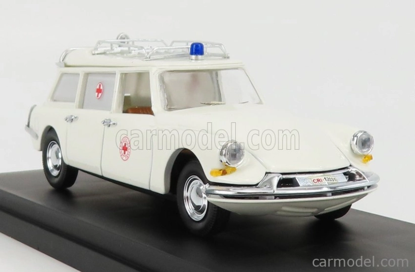 Rio-modely Citroen Id19 Break C.r.i. Croce Rossa Italiana 1958 - sanitka 1:43 biela