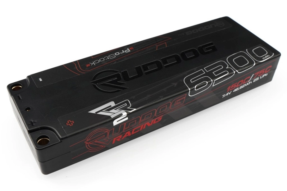 RUDDOG Racing RR2 ProStock 6300mAh 150C/75C 7.4V 19.5mm-LCG Stick Pack LiPo akumulátor