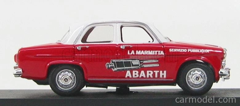 Rio-models Alfa romeo Giulietta Servizio Marmitte Abarth 1957 1:43 Červená Bílá