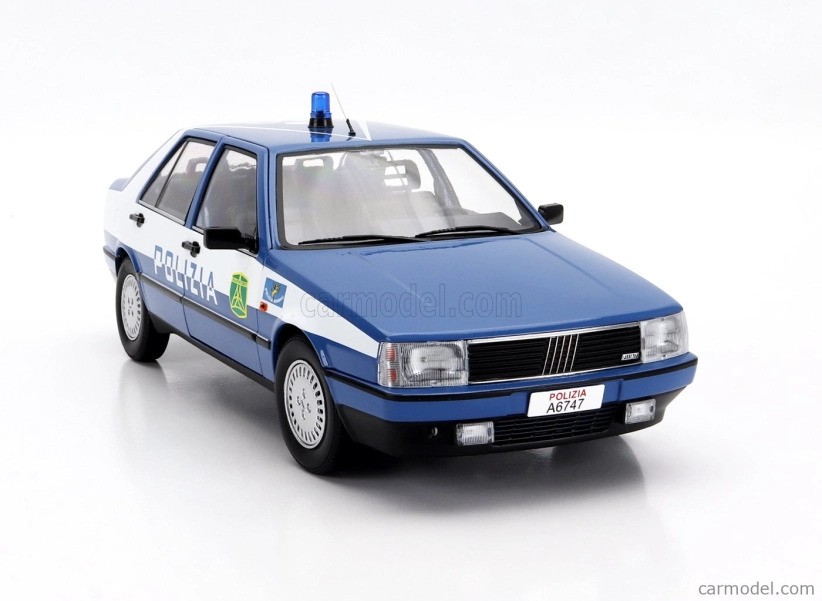 Mitica-diecast Fiat Croma Cht Polizia 1987 Police 1:18 Light Blue White