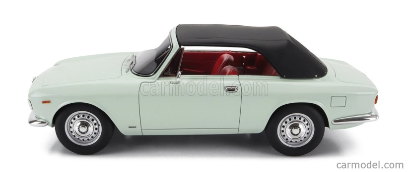 Mitica Alfa romeo Giulia 1600 Gtc Cabriolet Uzavretý 1964 - Interiér Červená 1:18 Azzurro Spazio - Svetlomodrá