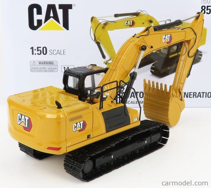 Dm-models Caterpillar Cat336 Escavatore Cingolato - Tractor Hydraulic Excavator Scraper - Next Generation 1:50 Žlutá Černá