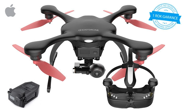 EHANG GHOSTDRONE 2.0 VR, černá (iOS) + baterie