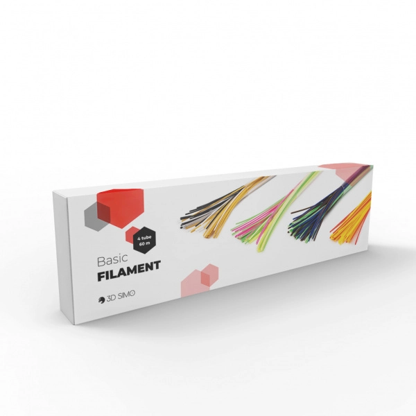 Filament PCL - 60m různé barvy (4 tuby)