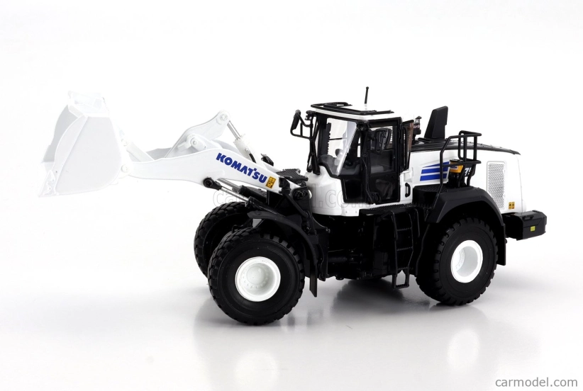 Universal hobbies Komatsu Wa475-10 Ruspa Gommata Tractor Scraper 2010 1:50 biela čierna