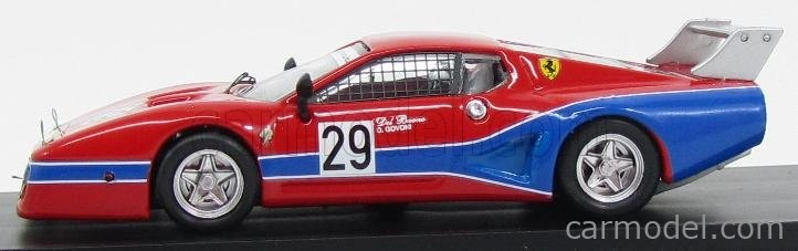 Najlepší model Ferrari 512 Bb Lm N 29 Mugello 1981 Del Buono - Govoni 1:43 Red Blue