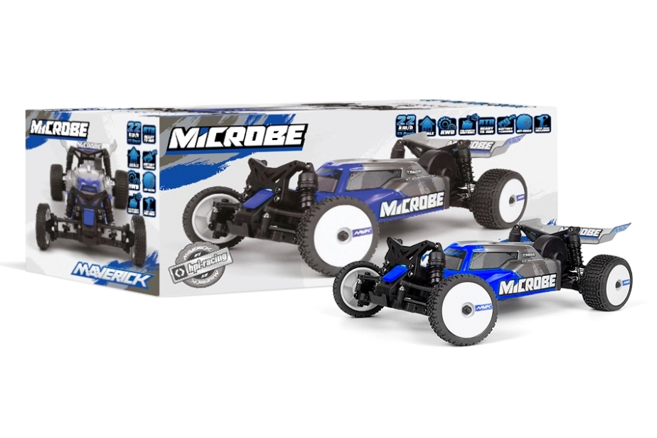 Maverick Microbe 1/24th Buggy - modrá