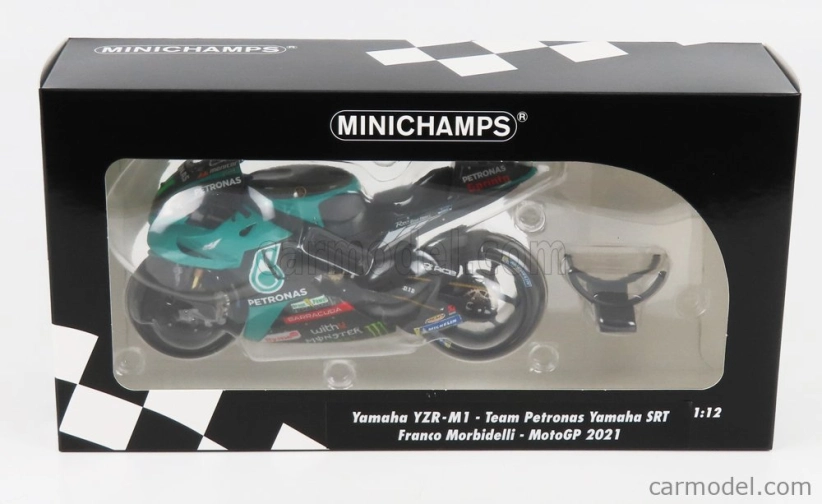 Minichamps Yamaha Yzr-m1 Team Petronas Yamaha Srt N 21 1:12, zelená