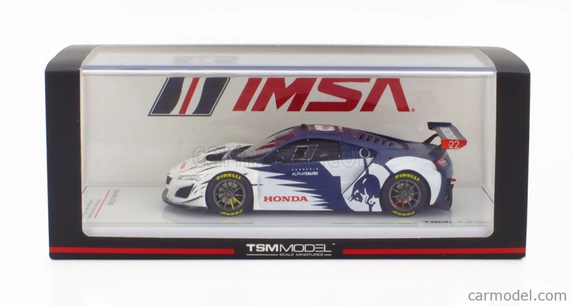 Truescale Honda Nsx Gt3 Evo Team Alpha Tauri N 0 Red Bull Formula Nurburgring 2023 Yuki Tsunoda 1:43 Biela modrá