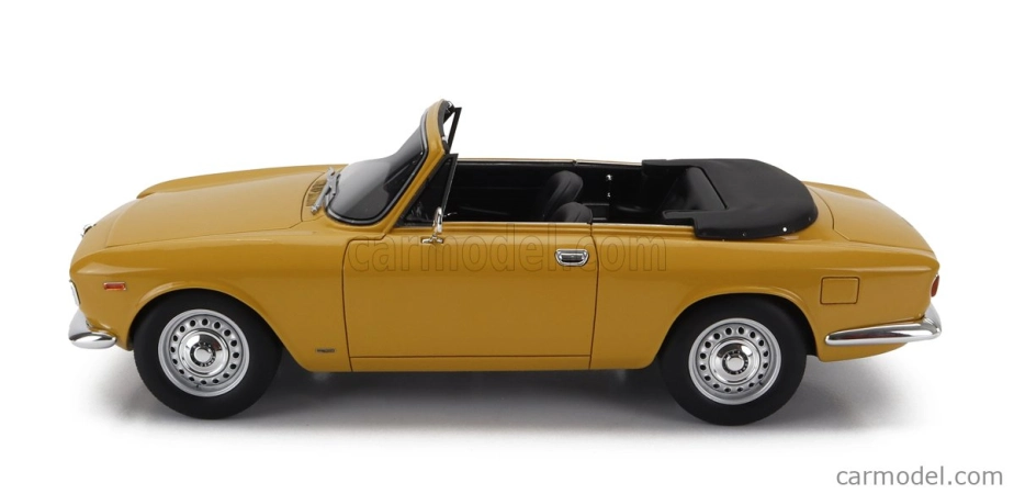 Mitica Alfa romeo Giulia 1600 Gtc Cabriolet Otvorený 1964 - Interiér Čierna 1:18 Giallo Ochre - Žltá