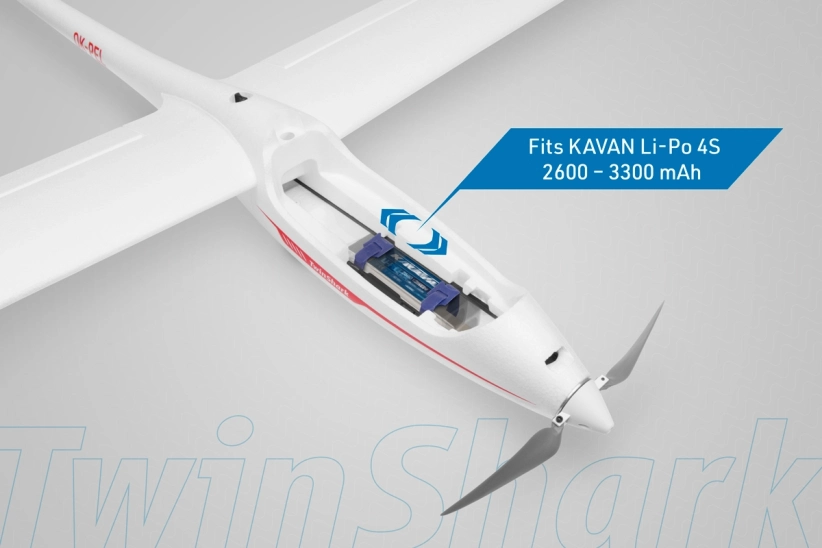 RC letadlo KAVAN 304TS TwinShark 2700mm - ARF