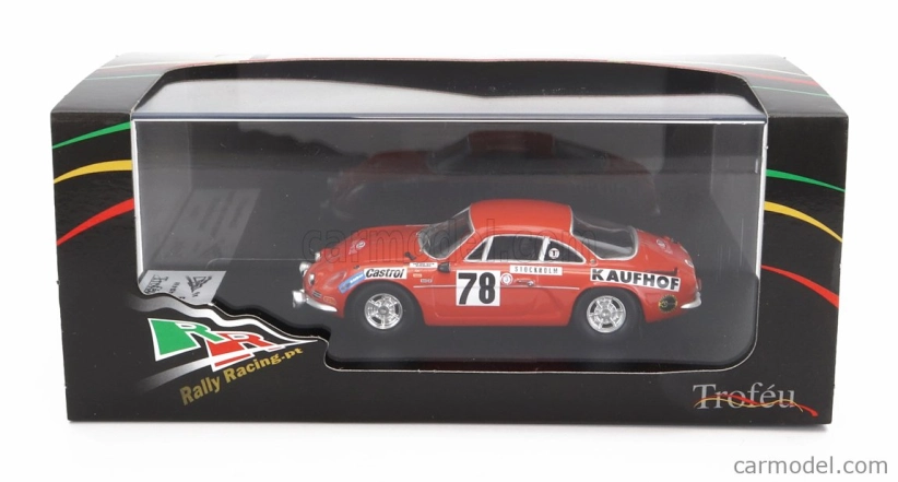 Trofeu Renault Alpine A110 N 78 Rally Montecarlo 1975 F.von Der Leyen - P.diekmann 1:43 Tmavě Oranžová