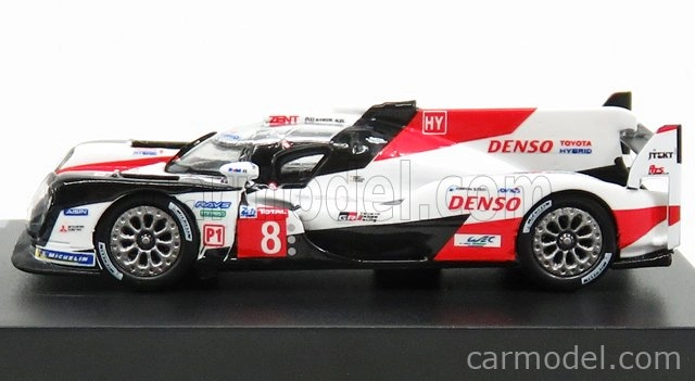 Spark-model Toyota Ts050 Hybrid Team Toyota Gazoo Racing N 8 Winner 24h Le Mans 2019 S.buemi - K.nakajima - F.alonso 1:87 Biela červená čierna