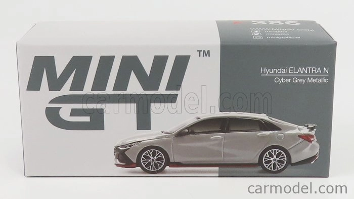 Truescale Hyundai Elantra N 2021 1:64 sivá