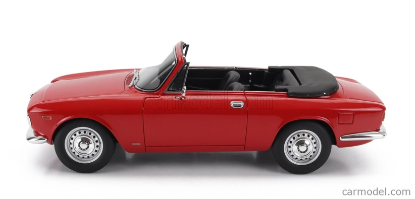 Mitica Alfa romeo Giulia 1600 Gtc Cabriolet Otvorený 1964 - Interiér Čierna 1:18 Rosso Alfa - Červená