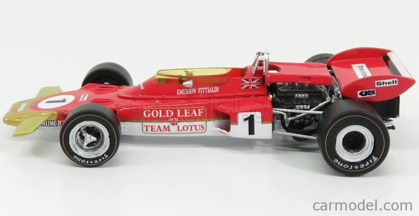 Quartzo Lotus F1  72d Team Lotus N 1 French Gp 1971 E.fittipaldi 1:43 Červené Zlato