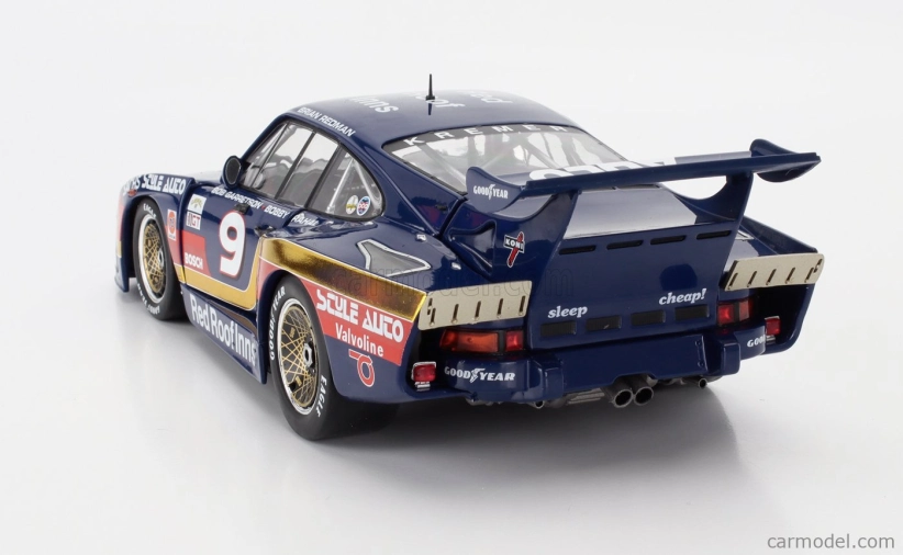 Werk83 Porsche 935 K3 3.2l Twin Turbo Team Garretson N 9 Winner 24h Daytona 1981 Bob Garretson - Bobby Rahal - Brian Redman 1:18 Modrá Zlatá Červená