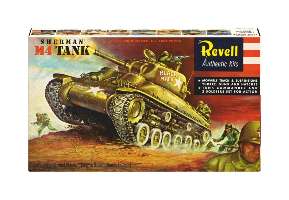 Plastic ModelKit tank 03369 - M4 Sherman - 75 Years Plastic Modelbuilding (1:40)