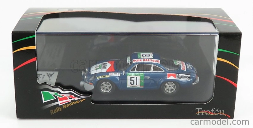 Trofeu Renault Alpine A110 Rally Bandama 1977 M.le Gall - Y. Le Gall 1:43 Blue Met