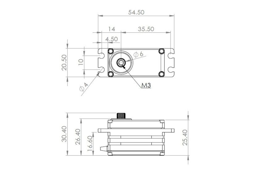 HBL550LX (0,083s/60°, 16,0 kg.cm)