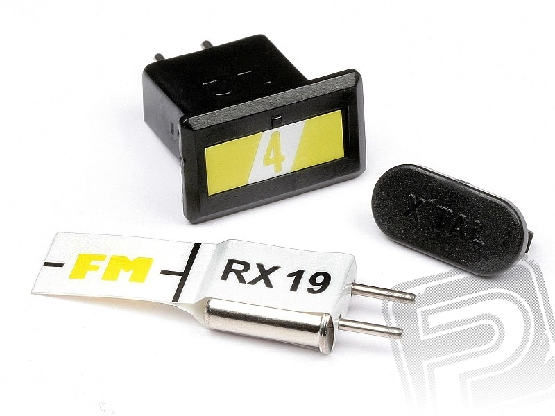 Pár kryštálov FM (žltý kanál 4/27,145 MHz)