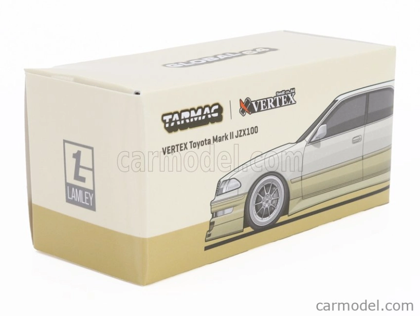 Tarmac Toyota Chaser Mkii Jzx100 Vertex 1999 1:64 Biela béžová