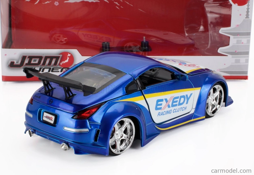 Jada Nissan 350z Exedy Racing Clutch Coupe 2003 1:24 Modrá Biela