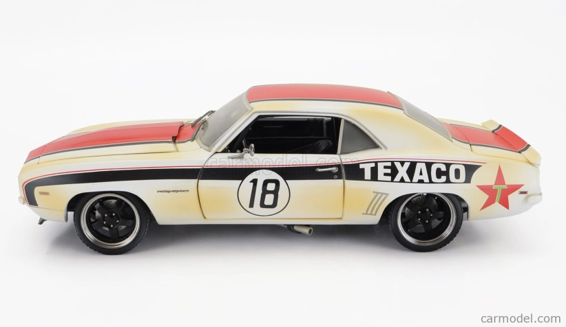 Gmp Chevrolet Camaro Rs Coupe N 18 Texaco Racing 1969 1:18 Biela červená čierna