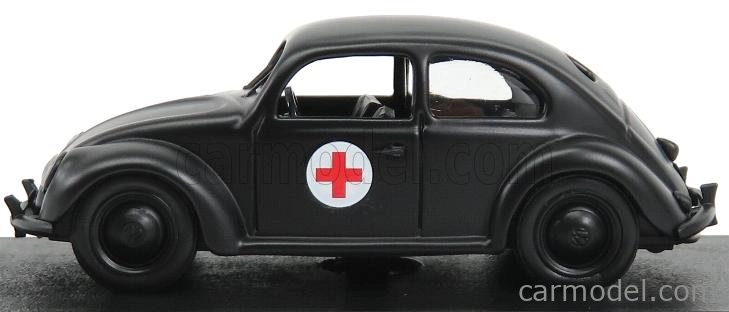 Rio-models Volkswagen Beetle Vojenská sanitka 1943 1:43 čierna
