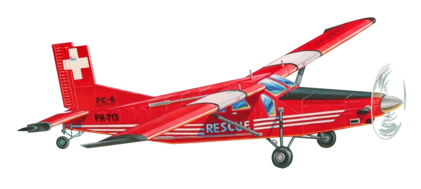 Pilatus PC6 TurboPorter laser. vyrezávaný 662mm