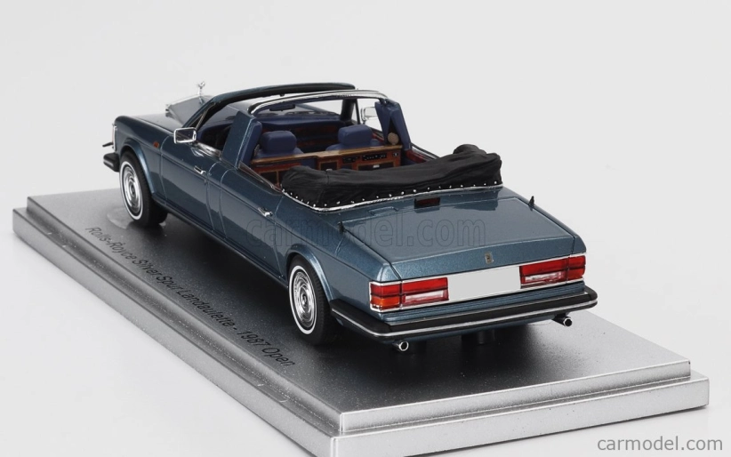 Kess-model Rolls royce Silver Spur Landaulette Semicovertible Open 1987 1:43 Blue Met Black