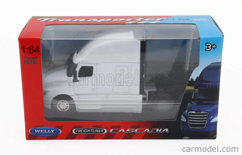 Welly Freightliner Cascadia ťahač 3-assi 2015 1:64 biely