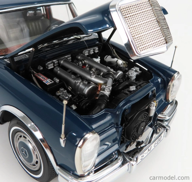 Cmc Mercedes Benz S-class 600 Pullman (w100) Landaulet Soft-top Semiconvertible 1969 1:18 Modrá